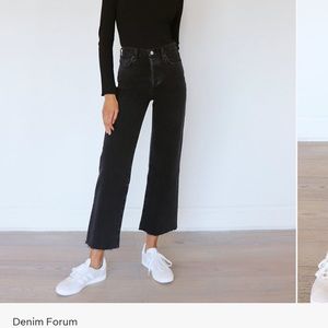 Denim Forum The Farrah Wide Leg Jeans